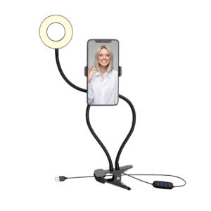 NR9102 Fill Light Clip On LED Selfie Ring Light with Cell Phone Holder