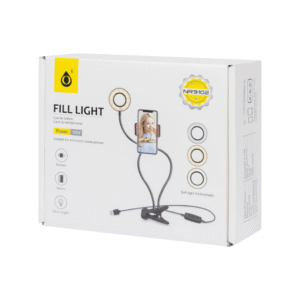 NR9102 Fill Light Clip On LED Selfie Ring Light with Cell Phone Holder