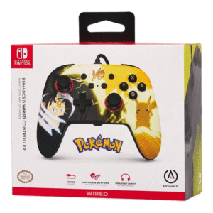 Pikachu vs. Meowth PowerA Enhanced Wired Controller Nintendo Switch