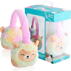 Squishmallows Plush Leonard The Lion Bluetooth Headphones with Microphones